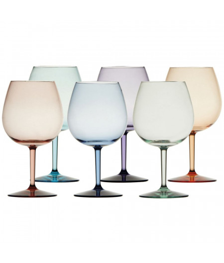 MARINE BUSINESS PARTY COLORS verres ballons x6