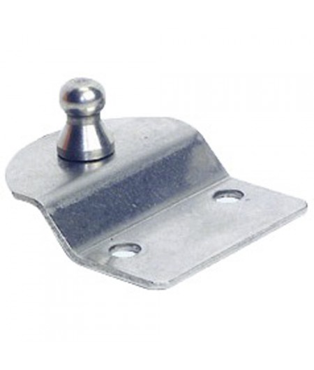 Plaque inox porte-à-faux avec rotule Ø10 mm