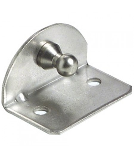 Plaque inox 90° - goupille Ø10 mm interne