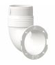 MANCHON COUDE BLANC 3''