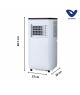 Climatiseur mobile 1500 w 5000 BTU BLIZZ 2