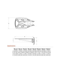 SEAVIEW Support voilier pour radômes de 49 à 61cm