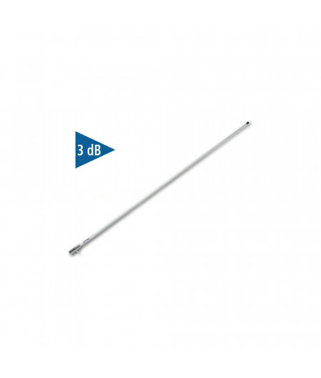 GLOMEX RA112 Vedette antenne - 1,5m - 3db - embase chromée