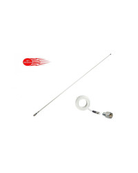 GLOMEX RA1225HP Vedette-2.4m-6db-fibre de verre-embase acier