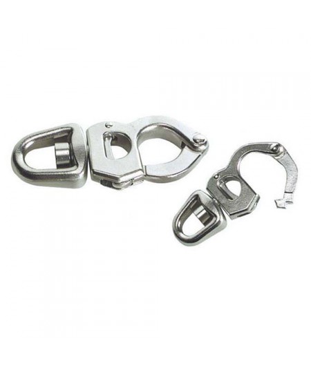 Mousqueton pour écoutes. drisse et spi - inox - 105 mm