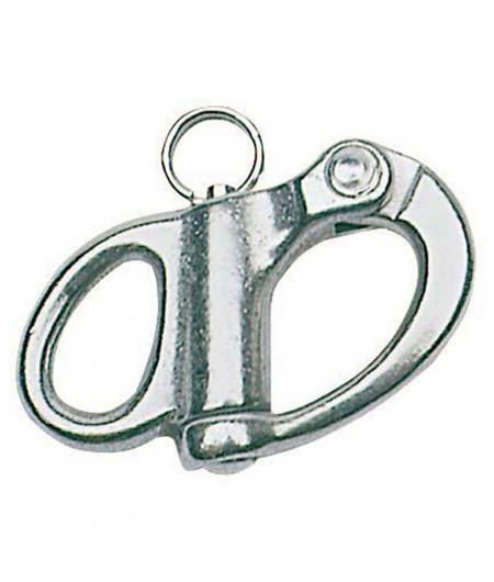 Mousqueton à oeil - inox - 32 mm