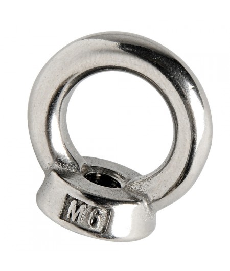 Anneau inox fileté femelle 10