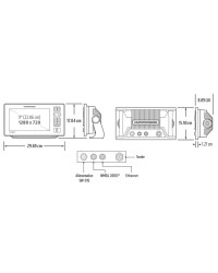 HUMMINBIRD COMBINÉ GPS  XPLORE 9 CHIRP MEGA SI SONDE TA