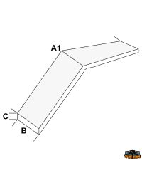 Passerelle pliable aluminium 2m30