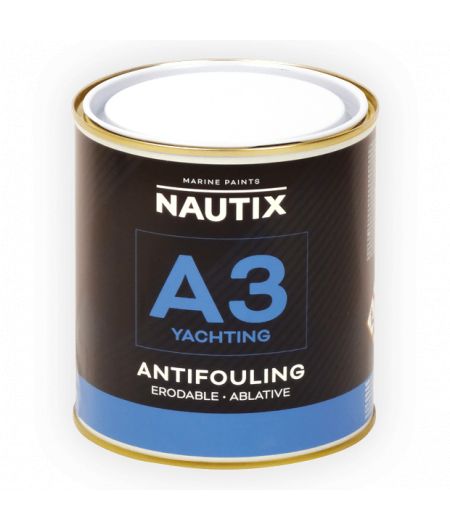NAUTIX A3 Yachting Antifouling érodable Gris Foncé 0,75L