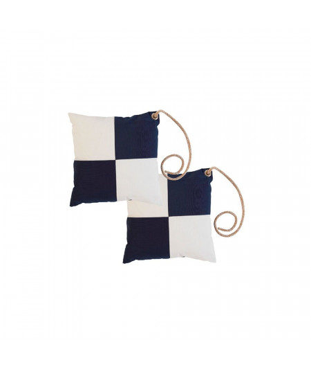 MARINE BUSINESS Lot de 2 coussins WATERPROOF BLEU/BLANC