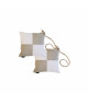 MARINE BUSINESS Lot de 2 coussins WATERPROOF GRIS/BLANC