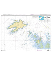 SHOM 7123 à plat : Côte Ouest de France Passage du Fromveur