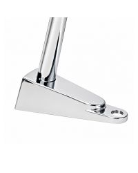 FORESTI Support plat pont laiton chromé pour hampe Ø13mm