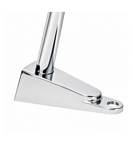 FORESTI Support plat pont laiton chromé pour hampe Ø13mm