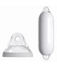 MAJONI Pare battage 2 anneaux blanc 9x30cm