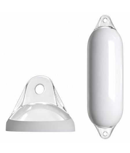 MAJONI Pare battage 2 anneaux blanc 12x42cm