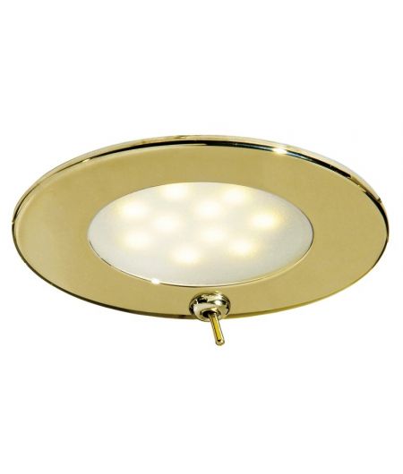 OSCULATI Spot LED Atria inox doré avec interrupteur