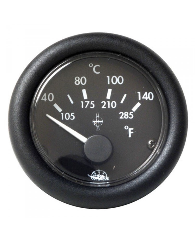 Indicateur de température d'huile 24V - noir
