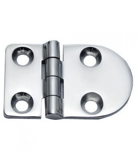 Charnière inox moulée version standard ouverture 180° 63x40 - 4 mm