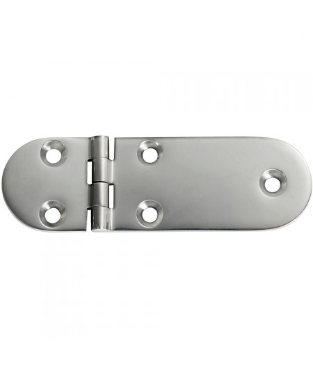 Charnière inox moulée version standard ouverture 180° 126x40 - 4 mm