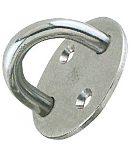 Pontet inox embase circulaire 40 mm - ø 6 mm