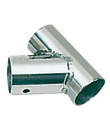 Té inox soudé inclinée 60° - 25 mm