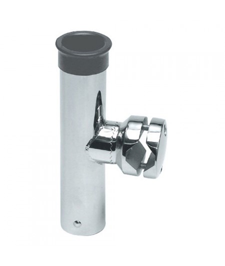 Porte-canne inox - fixation sur tubes de 22 à 25 mm