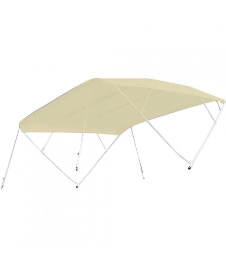 Bimini 3 arceaux Shade Master Fish alu - beige - 190 à 210 cm