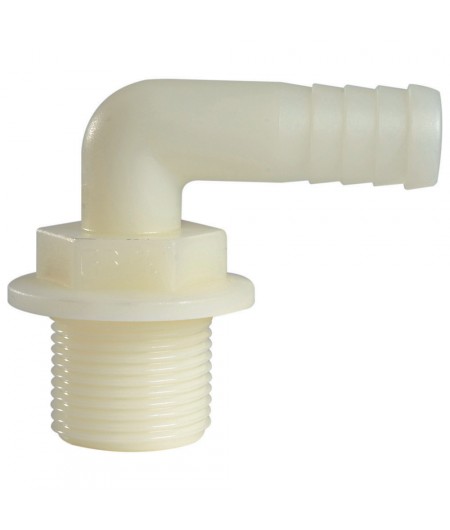 Raccord nylon tuyau coudé 3/4'' x 16 mm