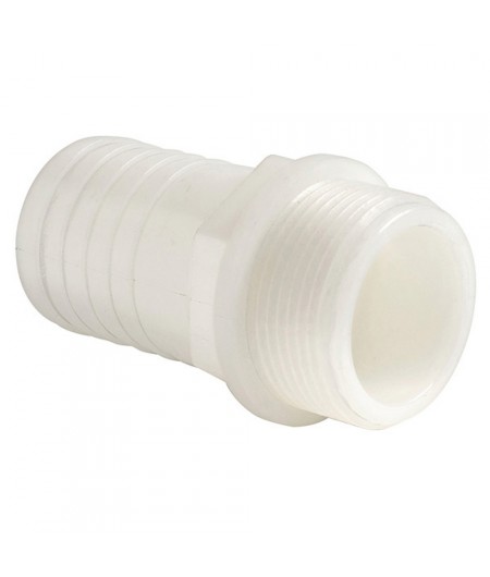 Raccord nylon tuyau droit 1''1/4 x 38 mm