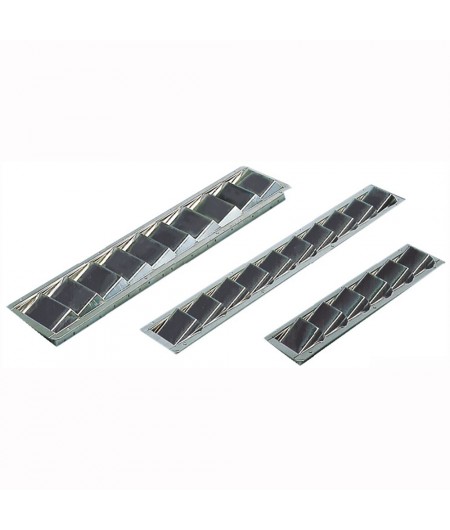 Prise d'air moteur en inox poli miroir - 525x76 mm