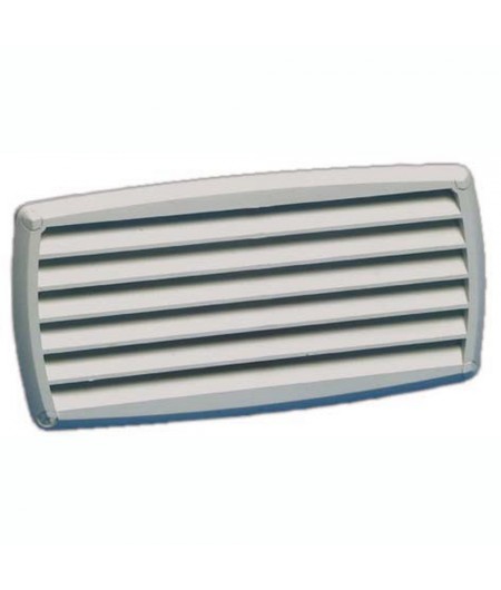 Grille d'aération ABS blanche - 201x101 mm