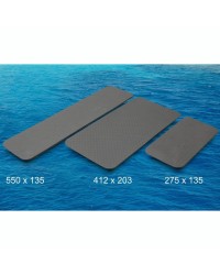 Plaques auto-adhésives antidérapantes - Gris - 275 x 135 cm