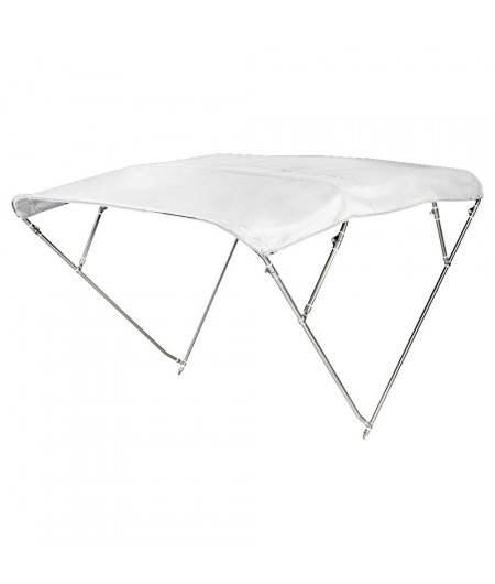 Bimini 4 arceaux inox - blanc - h 145 cm - 220 à 230 cm