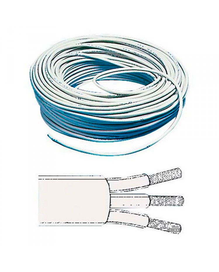 Câble électrique tripolaire - bobine de 50 mètres - 3 x 2,5 mm²