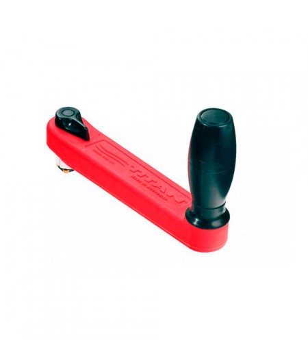 Manivelle de winch Titan 250mm 250mm - rouge à verrouillage