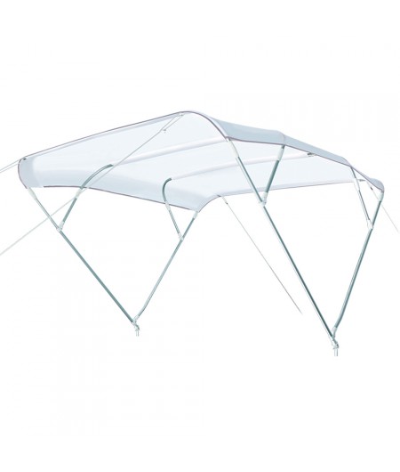 Bimini 4 arceaux alu - blanc - h 145 cm - 165 à 175 cm