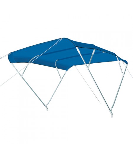 Bimini 4 arceaux alu - bleu - h 145 cm - 225 à 235 cm
