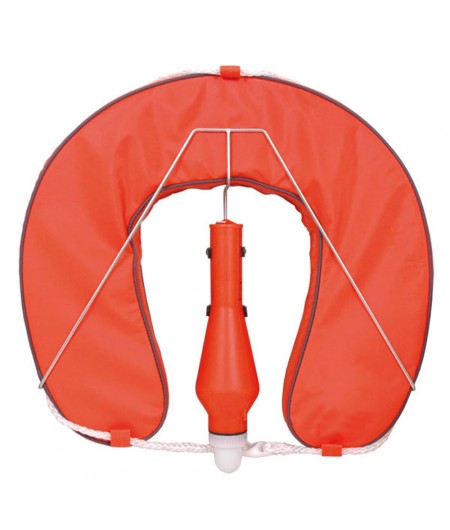 Bouée fer à cheval équipée - orange