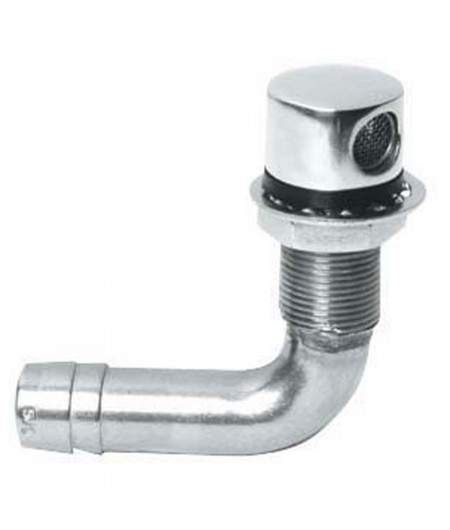 Event coudé à 90° - inox - 16 mm