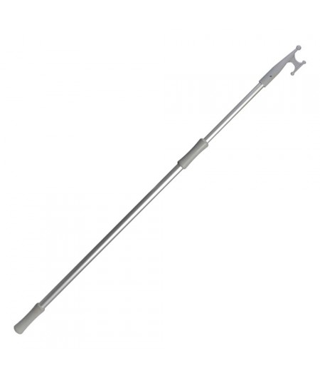 Gaffe aluminium télescopique - 115 à 200 cm - alu