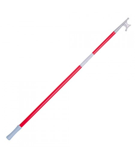 Gaffe aluminium télescopique - 115 à 200 cm - rouge
