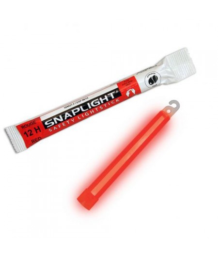 Baton lumineux Snaplight - rouge - 12 heures