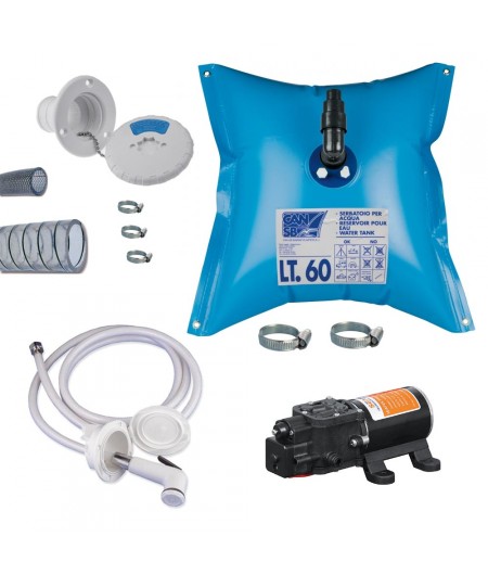 Kit douche - réservoir souple 60 l - groupe eau 5 l/min