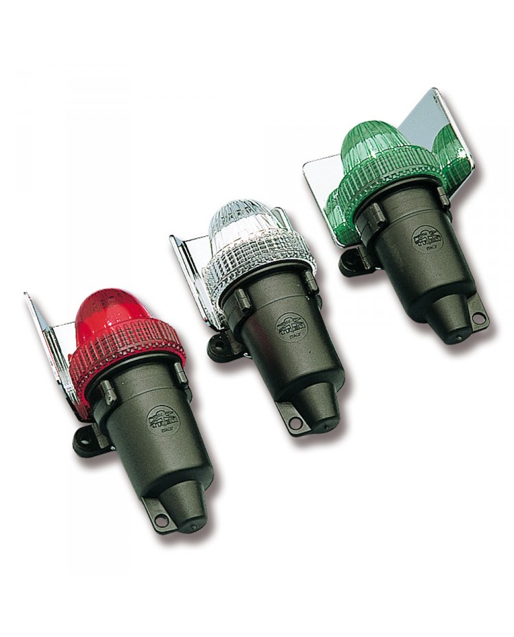 Lot De 3 Feux De Signalisation LED Pour Bateau - Fonction Automatique Nuit/brouillard - Alimentation 2 Piles AA