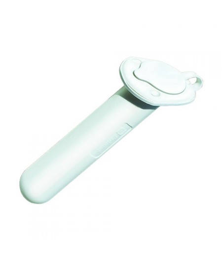 Porte-canne ABS à encastrer - avec bouchon - blanc