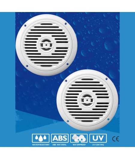 Haut parleur ROCK - la paire - 120 W - blanc