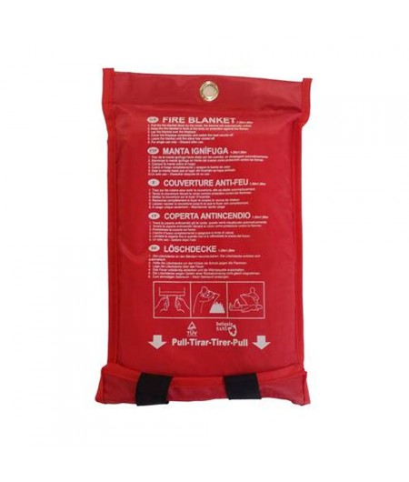 Couverture anti feu - en sac - 1.20 x 1.20 m
