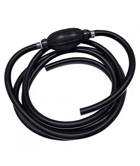 Tuyau carburant essence avec poire - 3 mètres - Blister de 1